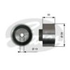 GATES T42316 Deflection/Guide Pulley, timing belt